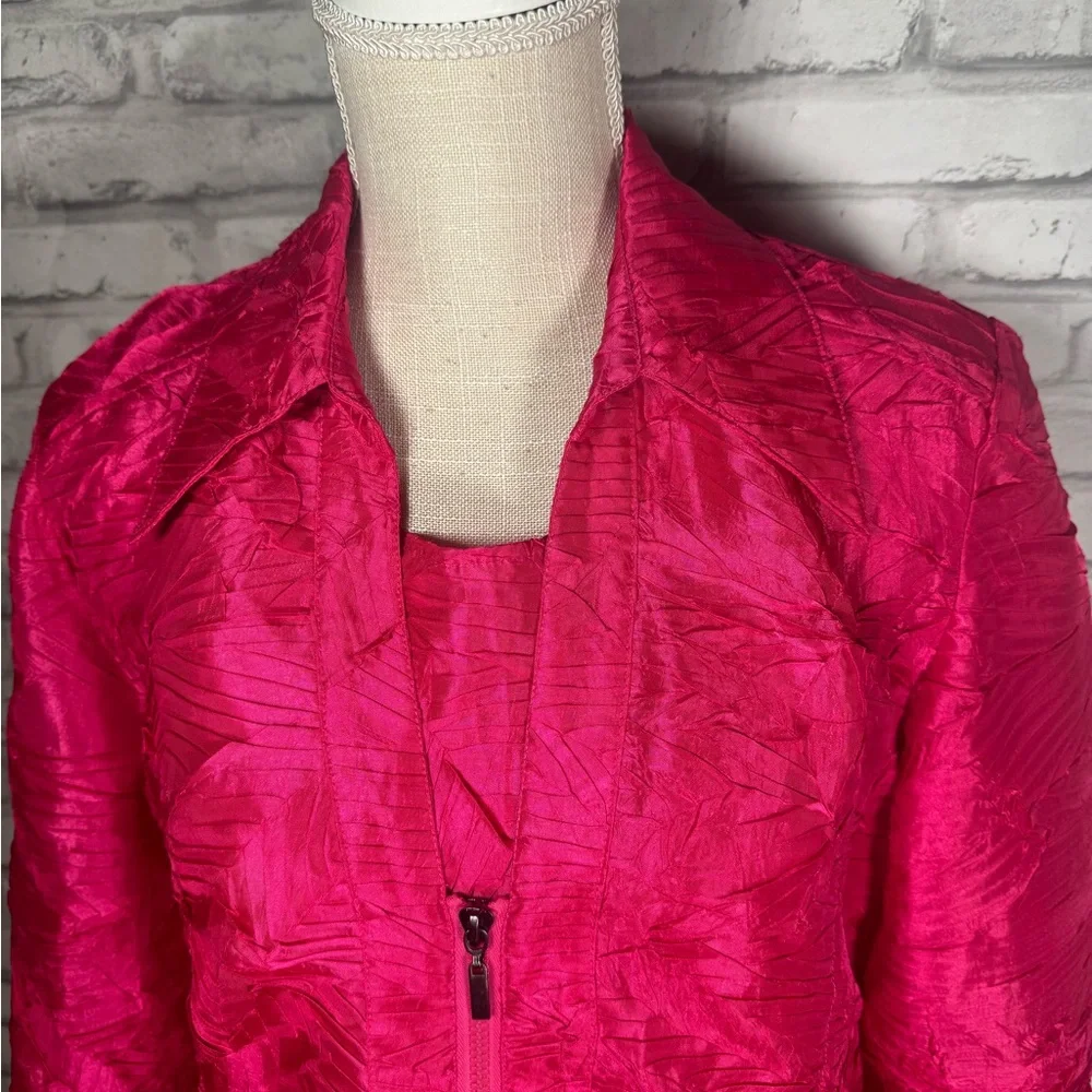 Bala Bala Hot Pink Top Blouse & Matching Jacket Set